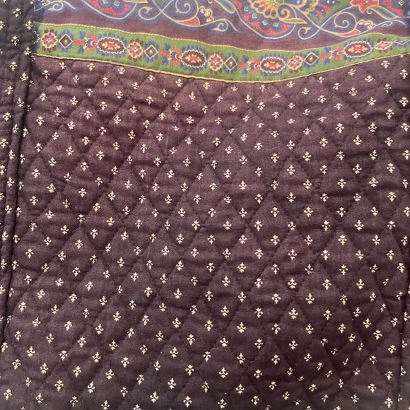 Vera Bradley Purple Travel Bag Quilted Design - Picture 2 of 13